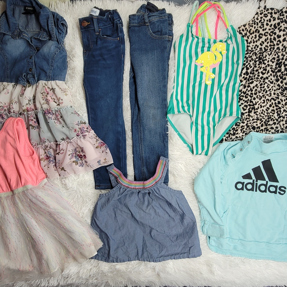 8 Piece Kids Toddler Girl Clothes Lot / Bundle